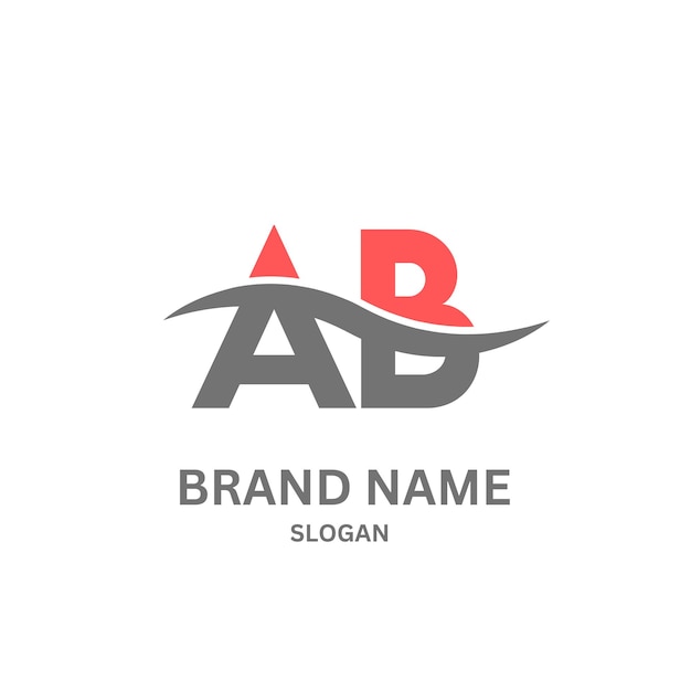 AB735 letter AB logo design