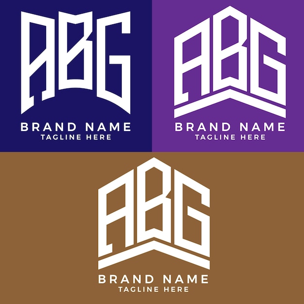 ABG letter logo. ABG best vector image. ABG Monogram logo design for entrepreneur and business.