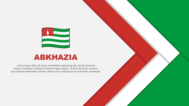 Abkhazia Flag Abstract Background Design Template Abkhazia Independence Day Banner Cartoon Vector Illustration Abkhazia Cartoon