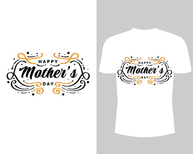 About mothers day lettering tshirt design