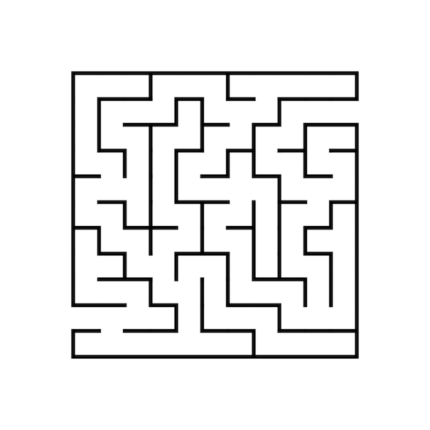 Abstact labyrinth Educational game for kids Puzzle for children Maze conundrum Find the right path