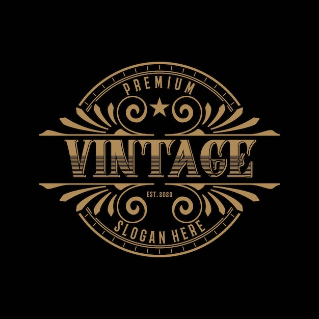 abstrack premium logo vintage design premium template