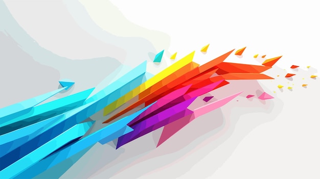 Vector abstract 3d arrow background