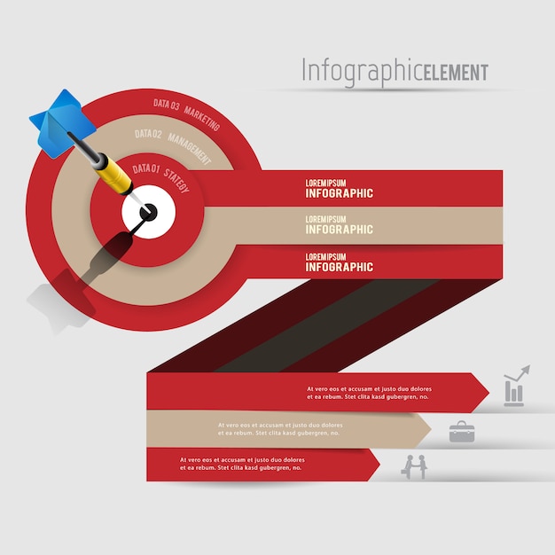 Abstract 3D Modern infographics