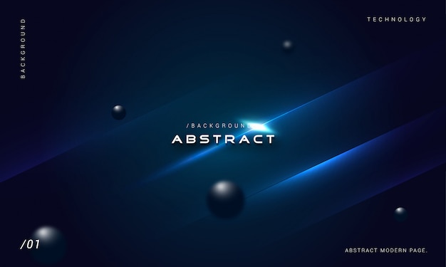 Abstract 3D Stylish Geometric Blue Background