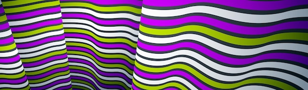 Abstract 3D trendy modern lines in perspective vector background, dimensional design cool element, funky style layout for ads posters banners and covers, perfect abstraction.