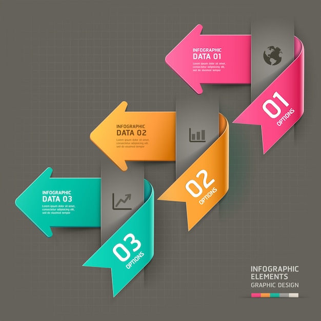 Abstract arrow infographics template. 