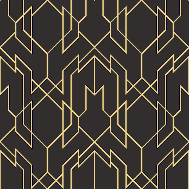 Abstract art deco seamless modern tiles pattern