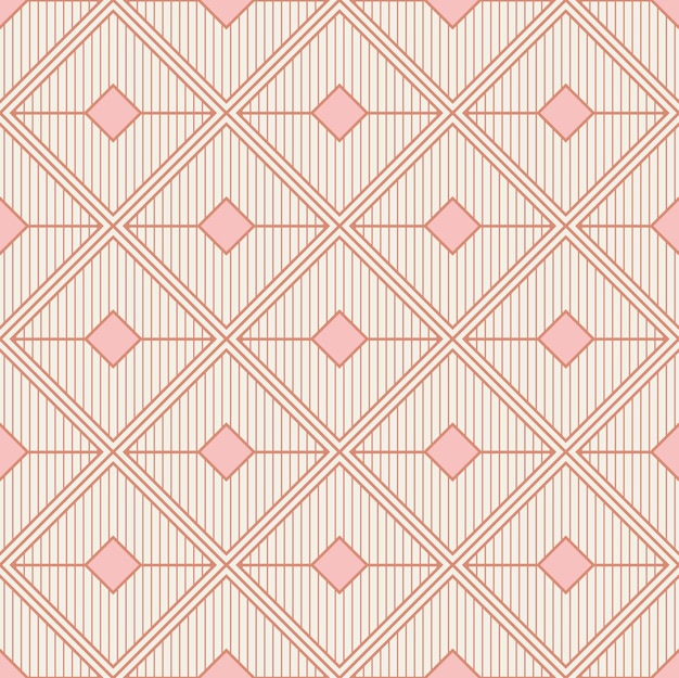 Abstract Art Deco Squares Lines Geometric Psychedelic Hypnotic Seamless Pattern Vector Design Trendy