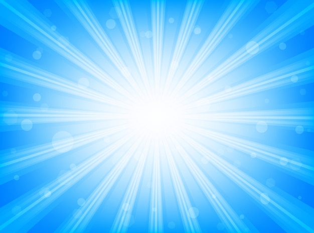 abstract backdrop sunburst radial lines on blue background