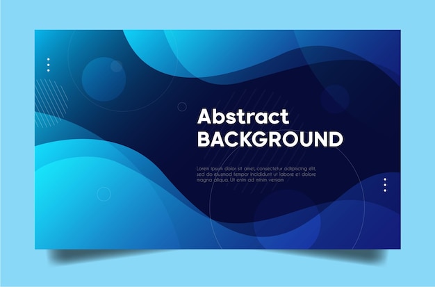 Abstract Background Banner Blue Color Vector