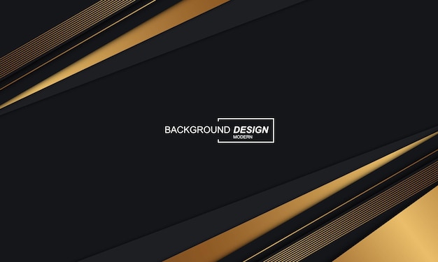 Abstract background black with golden luxury color