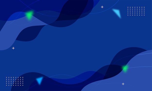 Abstract background in blue color Wave vector background