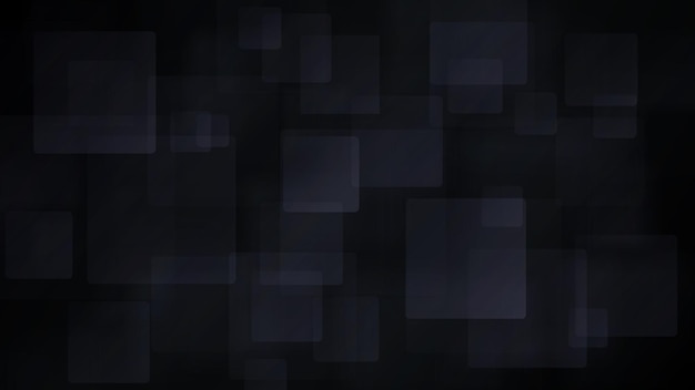 Abstract background of blurry squares in black colors