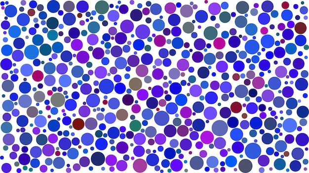 Abstract background of circles of different sizes in shades of blue colors on white background.