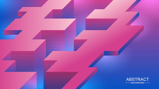 Abstract Background. Composition with an isometric shape