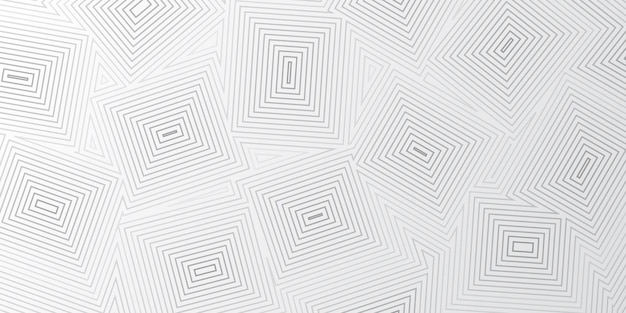 Abstract background of concentric squares in gray colors