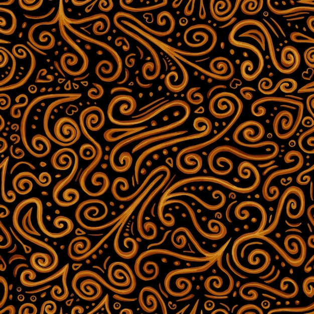 Abstract background curlicues pattern