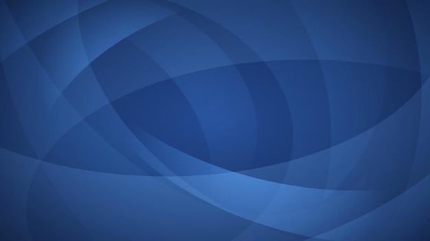 Abstract background of curved lines in blue colors