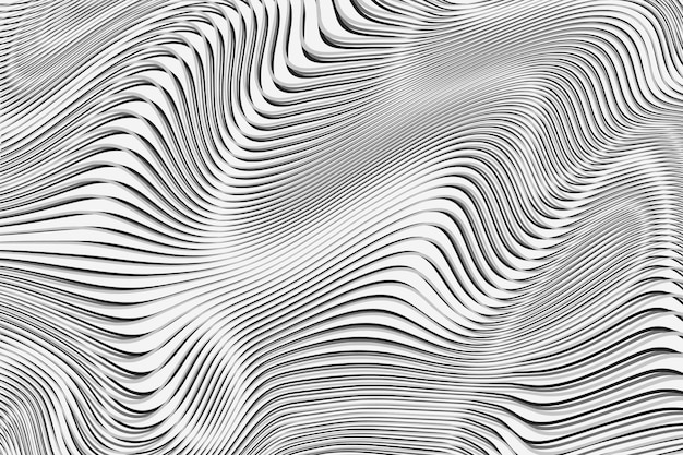 Abstract background curved lines shades of gray vector design