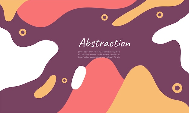 abstract background design vector with hand drawn style