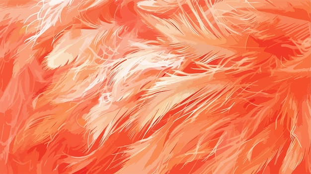 Vector abstract background of fluffy peach fuzz feathers