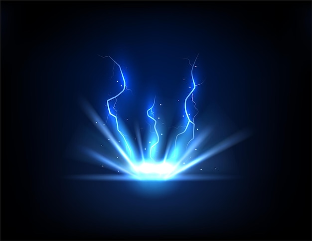 Abstract background in the form of lightning. Sparks of Light