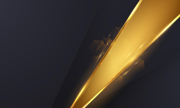 Abstract background gold black poster beauty with VIP luxury dynamic.