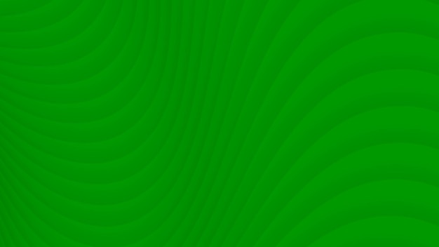 Abstract background of gradient curves in green colors