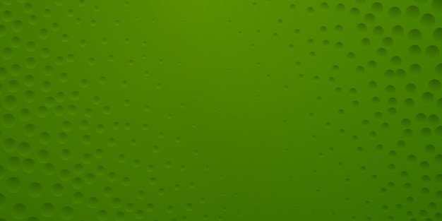 Abstract background in green colors with many concave small circles