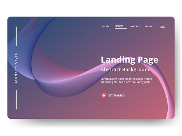 Abstract background . Landing page template. web page  for website and mobile development. 