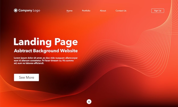 Abstract background Landing Page