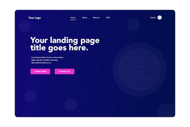 Abstract Background Landing Page