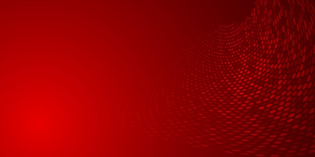 Abstract background made of halftone dots in red colors