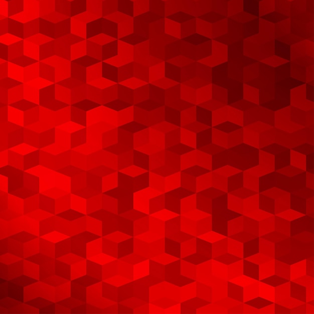 Abstract background made of small red cubes