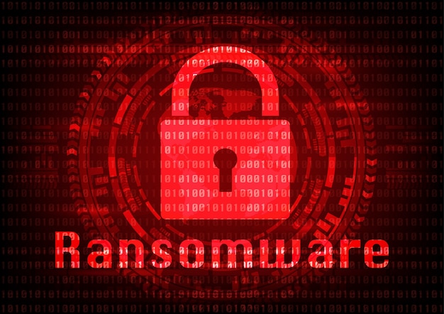 Abstract background Malware Ransomware virus