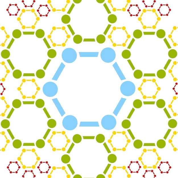 Abstract background of molecule structure. Medical vector design