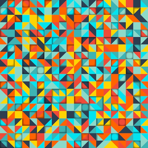 Abstract background. Mosaic of colorful geometric shapes