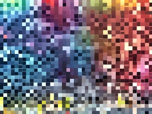 Abstract background multicolor pixel art wave design