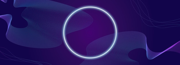 abstract background neon circle gradient niggt dark violet purple