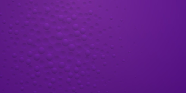 Abstract background in purple colors with many convex and concave small circles