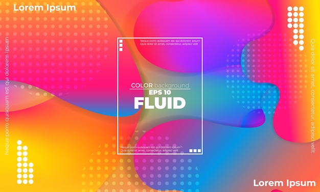 abstract background shape organic fluid colorful