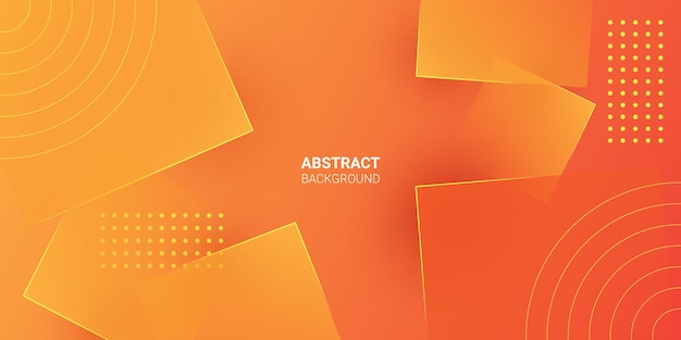 Abstract background shape square triangle orange color futuristic modern