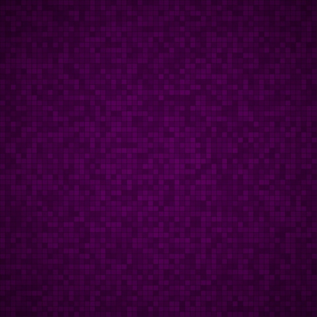 Abstract background of small squares or pixels in dark purple colors