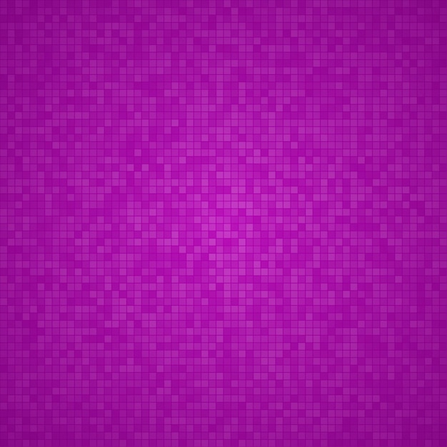 Abstract background of small squares or pixels in purple colors