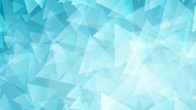 Abstract background of small triangles in light blue colors