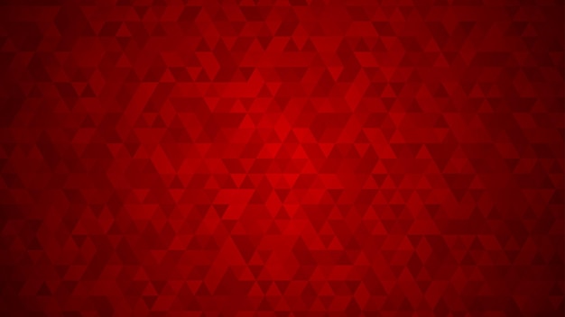 Abstract background of small triangles in red colors