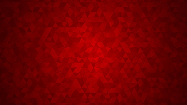 Abstract background of small triangles in red colors