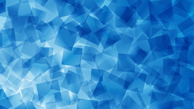 Abstract background of squares in blue colors