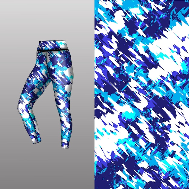 Abstract background style for sports leggings